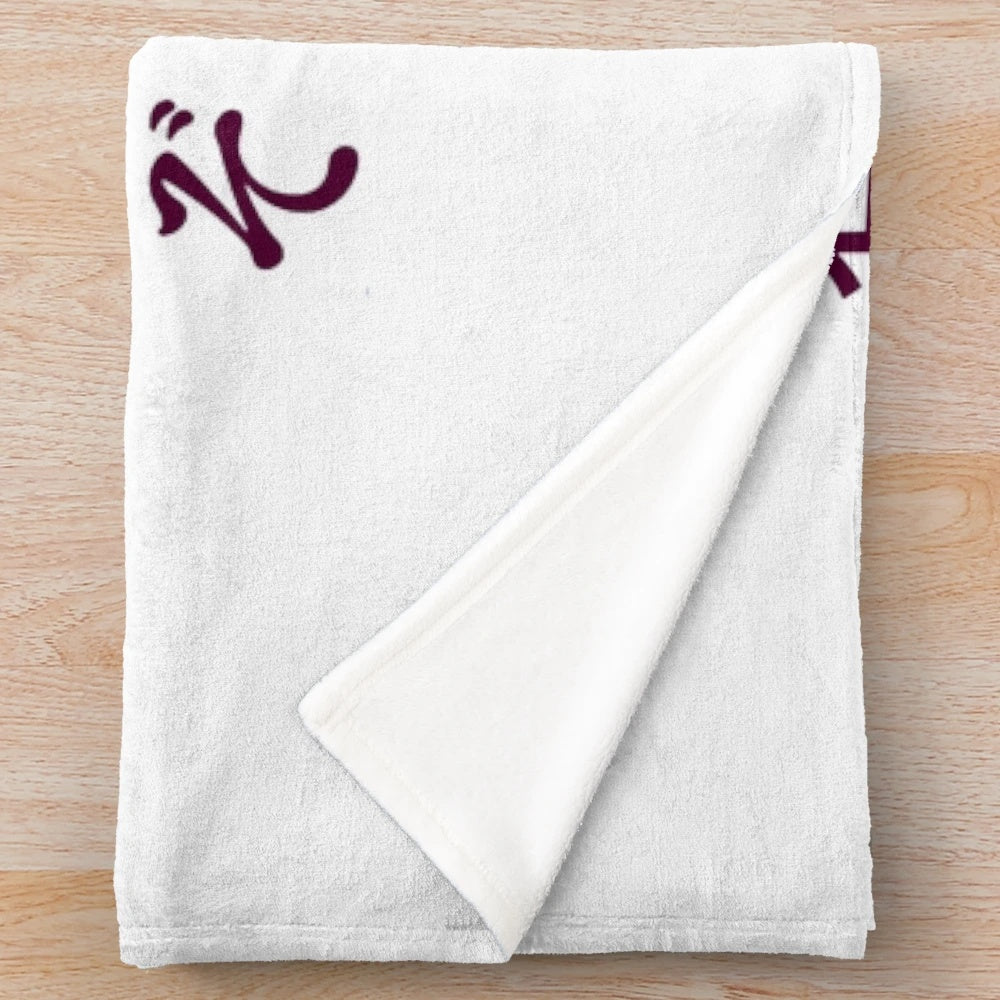 Bunny girl-inspired plush blanket featuring Mai Sakurajima from the anime series 'Rascal Does Not Dream of Bunny Girl Senpai