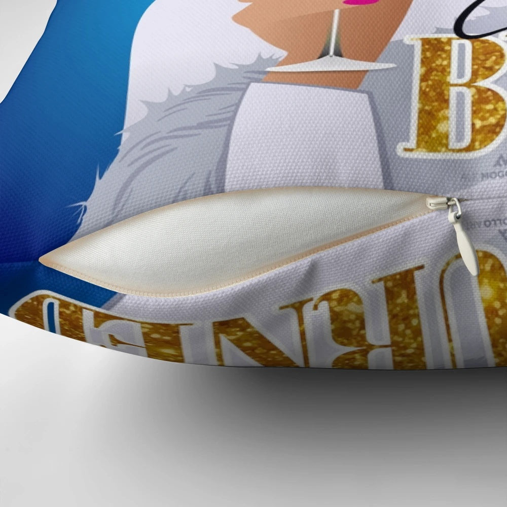 Burned Alejandro Mogollos Dynasty Pillow with Glamorous '80s Inspired Design