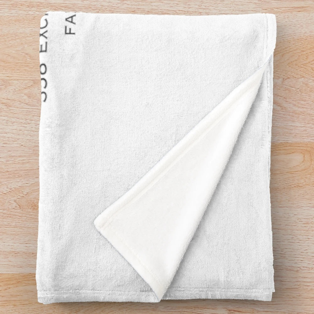 Business card inspired plush blanket featuring American Psycho character Patrick Bateman
