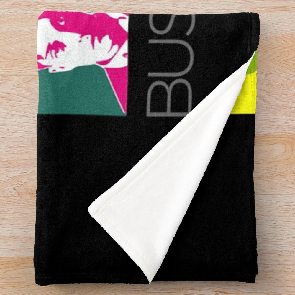 Buster Keaton inspired pop art portrait plush blanket