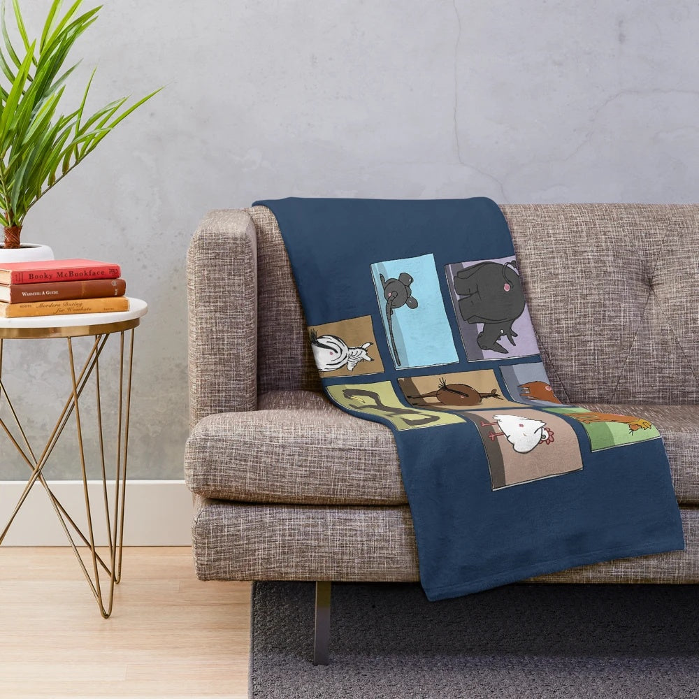 Butts themed Bob's Burgers inspired plush blanket