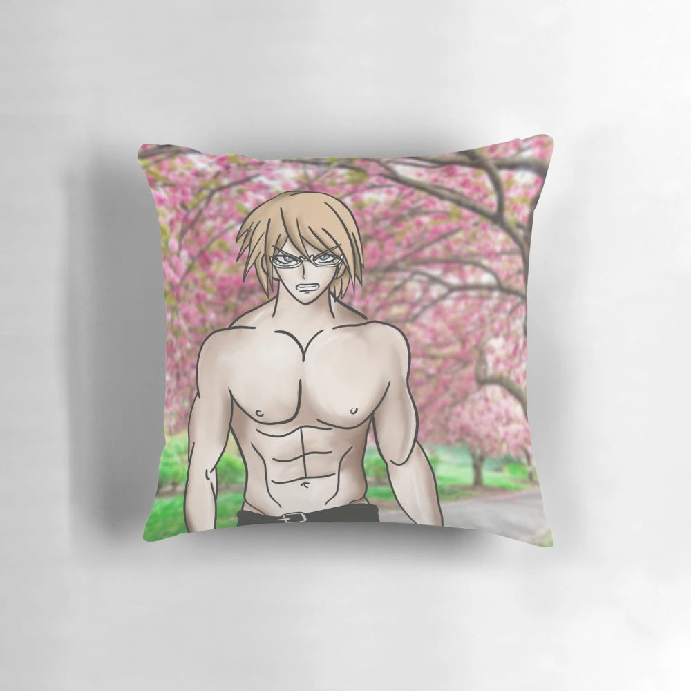 Soft and plush pillow featuring the character Byakuya Togami from the anime series Danganronpa.