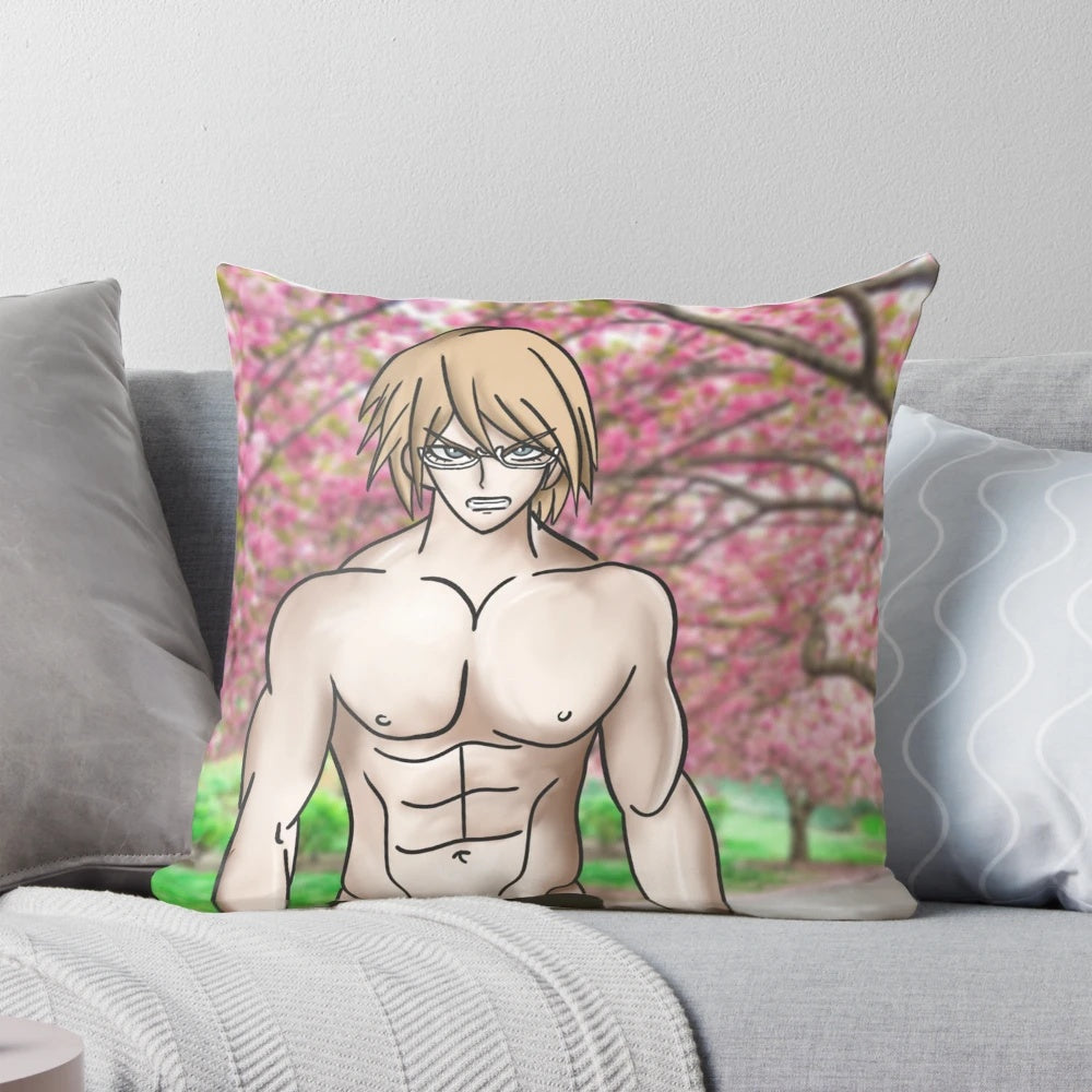 Soft and plush pillow featuring the character Byakuya Togami from the anime series Danganronpa.