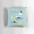 Cabin Pressure Inspired Aviation Pillow with Captain Martin Crieff and MJN Air Branding