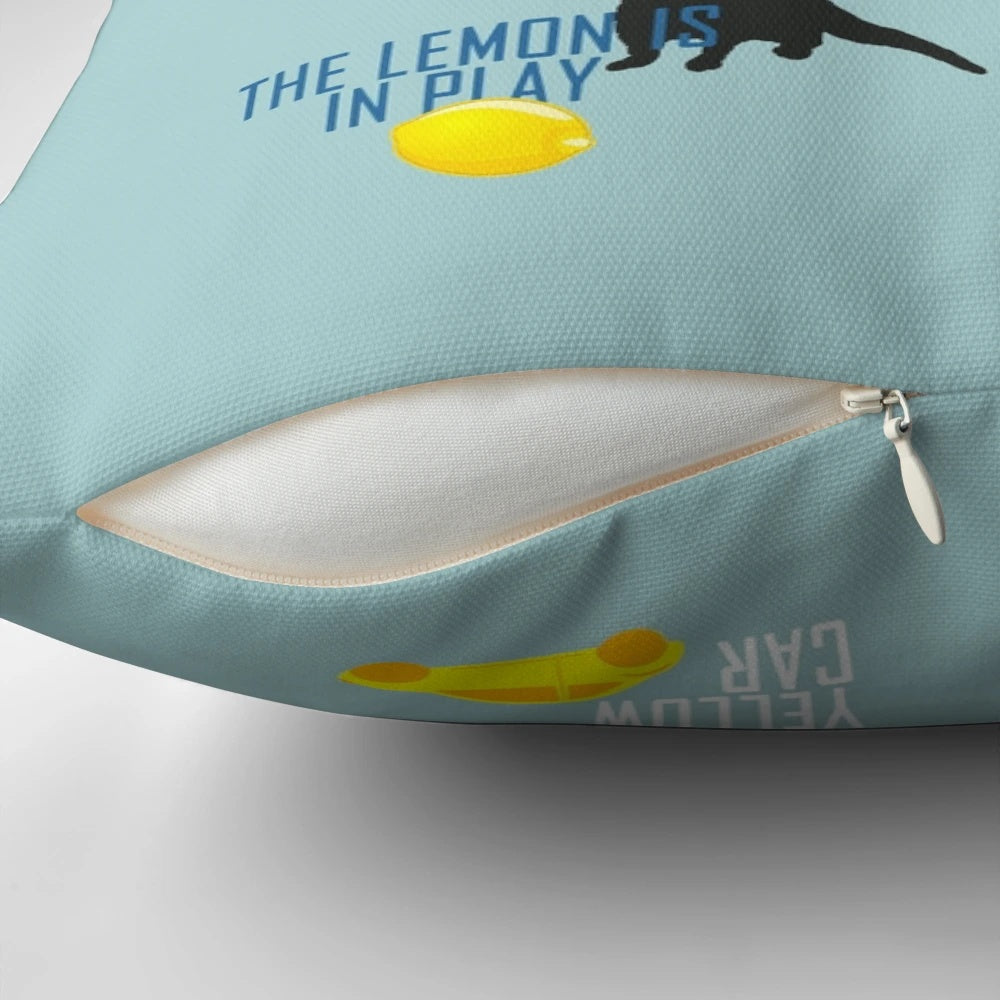 Cabin Pressure Inspired Aviation Pillow with Captain Martin Crieff and MJN Air Branding
