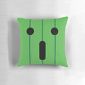Cactuar-shaped plush pillow in green color for home and office decor