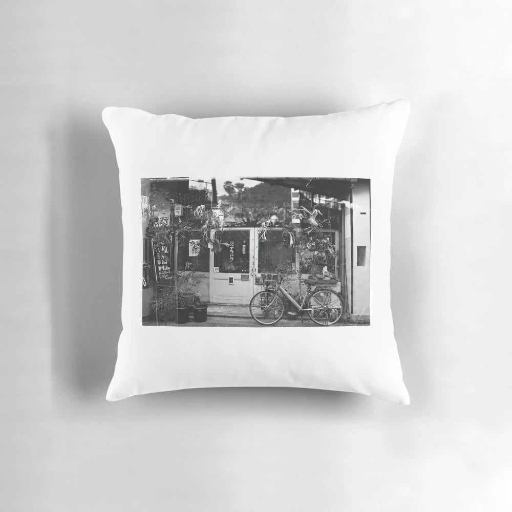 Cafe Arabique Decorative Bike Pillow, a stylish accent piece for home furnishings