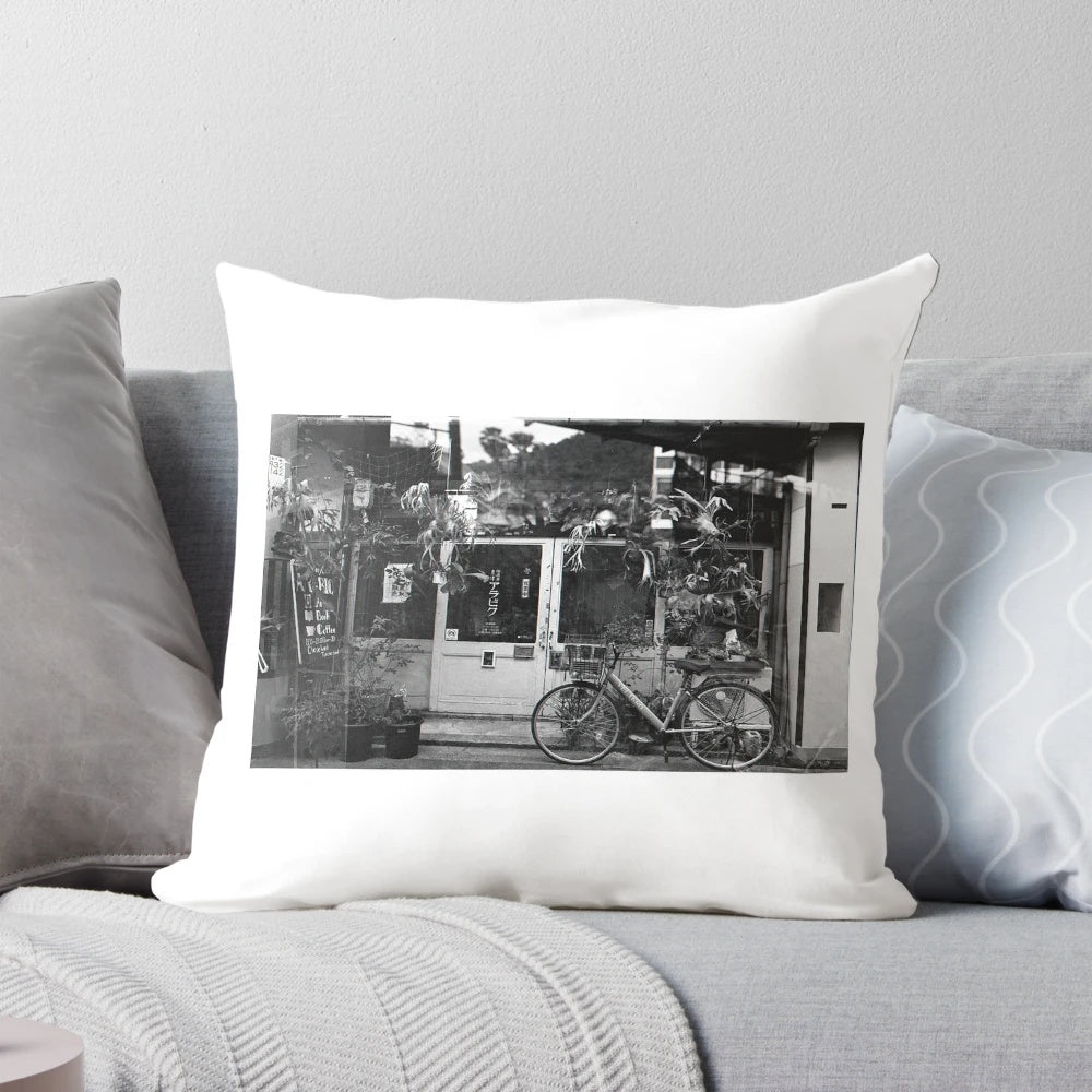 Cafe Arabique Decorative Bike Pillow, a stylish accent piece for home furnishings