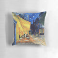 Cafe Terrace at Night painting by Vincent van Gogh on a pillow