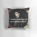 Cain Dingle's "Short Fuse" Decorative Pillow - Emmerdale TV Show Memorabilia