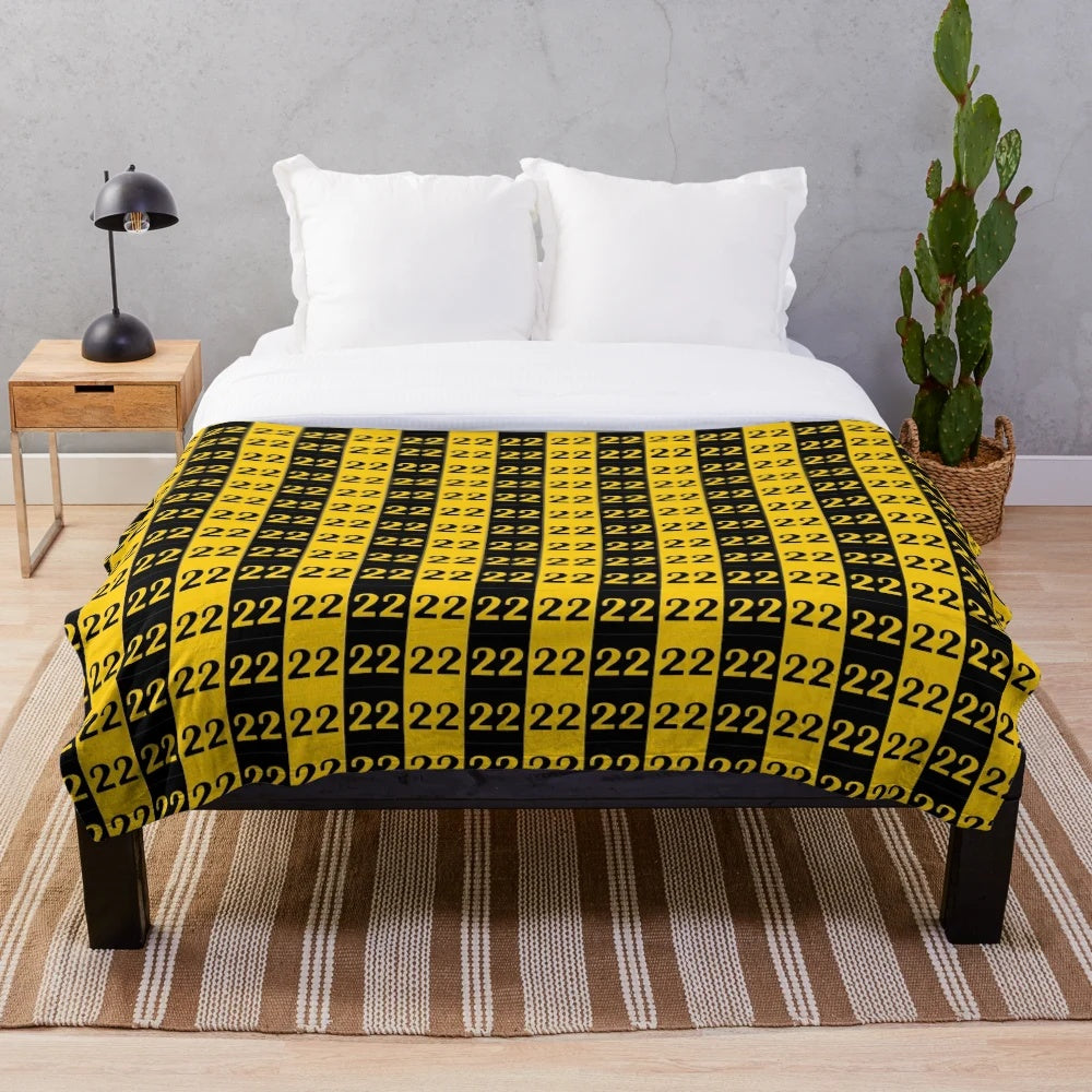 Caitlin Clark Inspired Plush Blanket with Iowa Hawkeyes Design