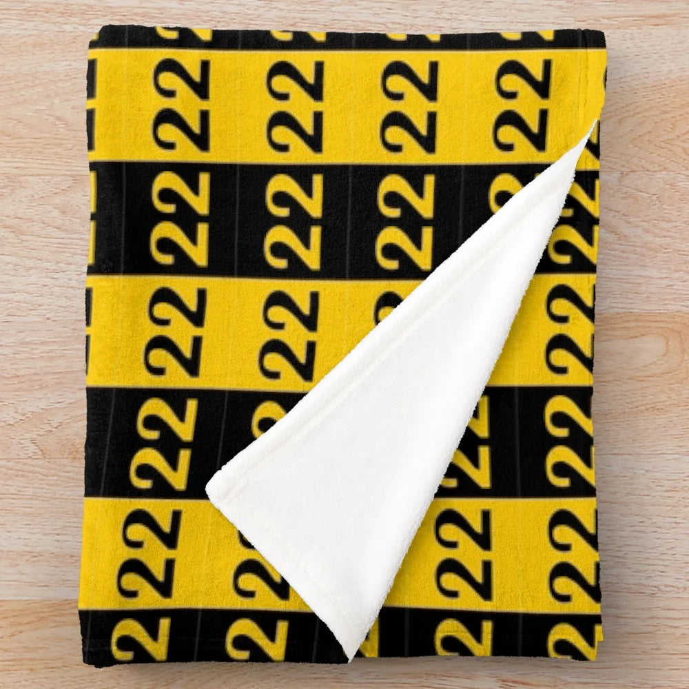 Caitlin Clark Inspired Plush Blanket with Iowa Hawkeyes Design