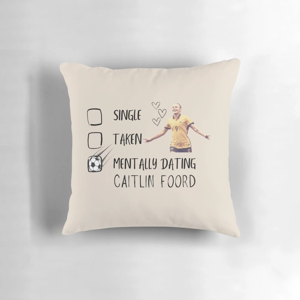 Caitlin Foord Pillow - Authentic Matildas Merchandise for Soccer Fans