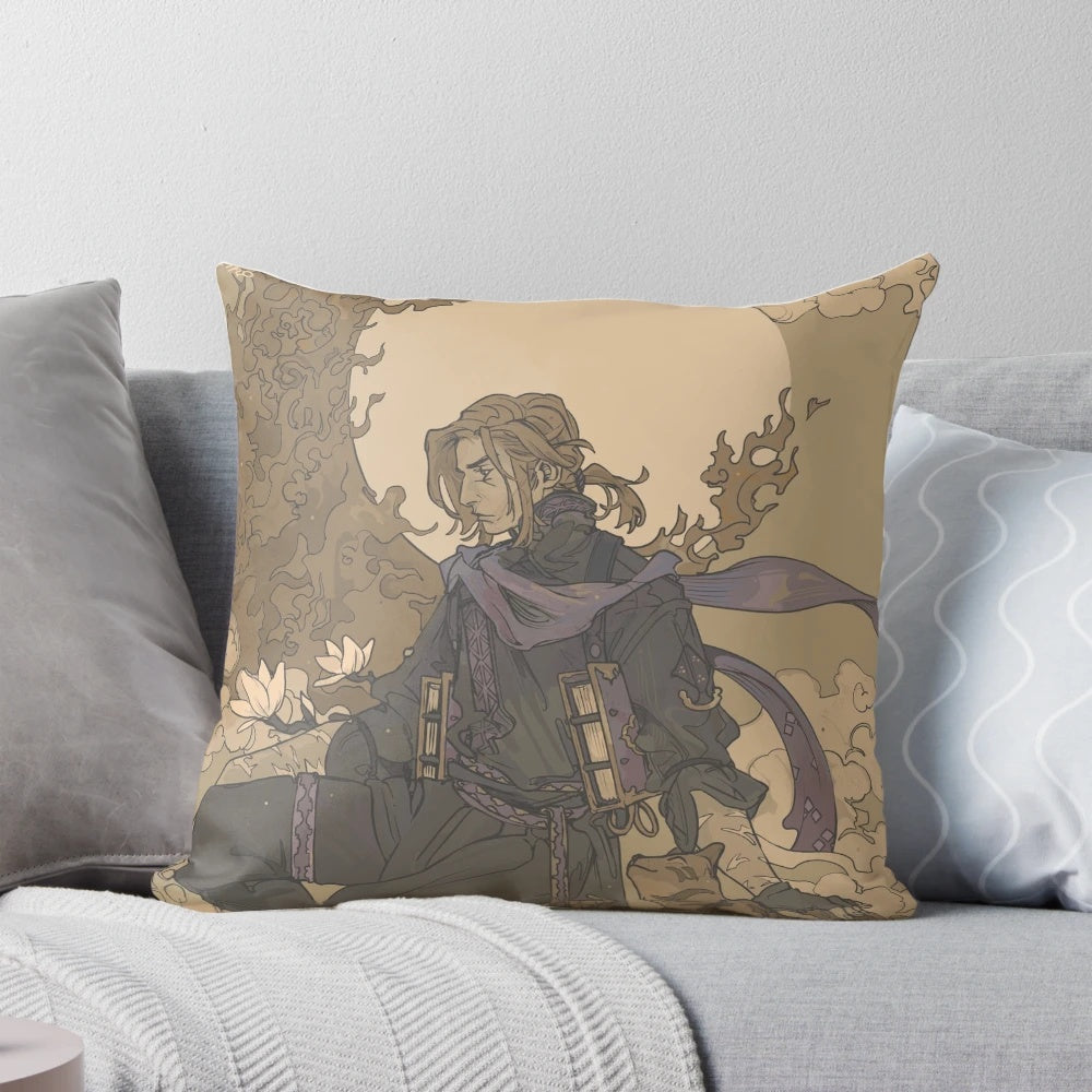 Caleb 02 Dungeons and Dragons Inspired Decorative Pillow