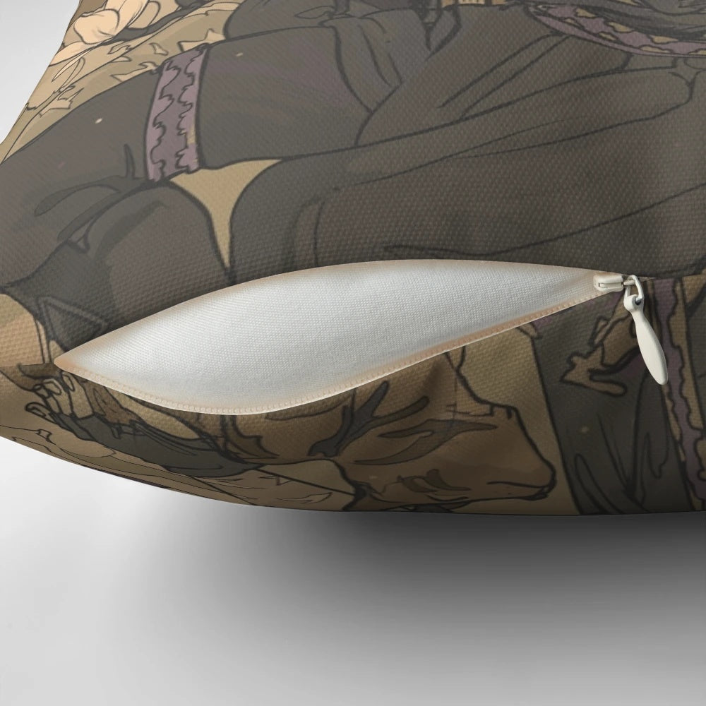 Caleb 02 Dungeons and Dragons Inspired Decorative Pillow