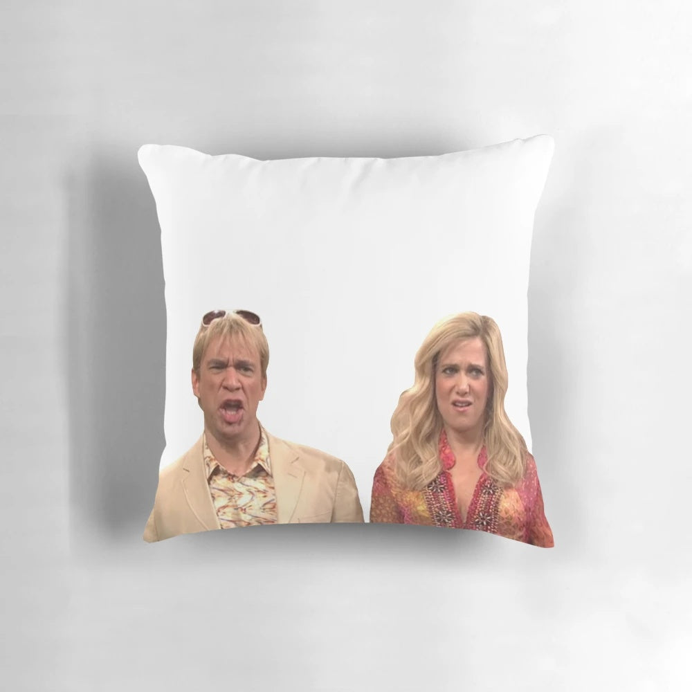 Californians SNL Inspired Pillow with Characters from the Iconic Sketch