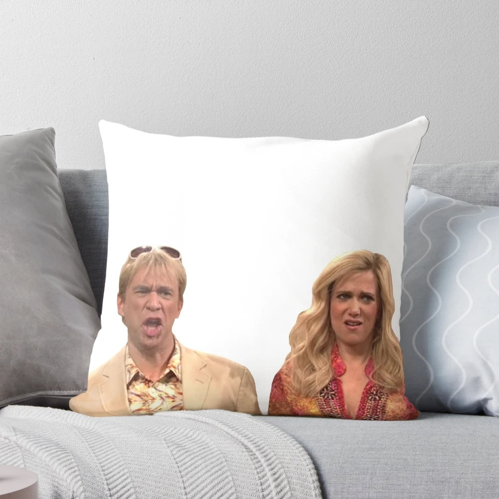 Californians SNL Inspired Pillow with Characters from the Iconic Sketch