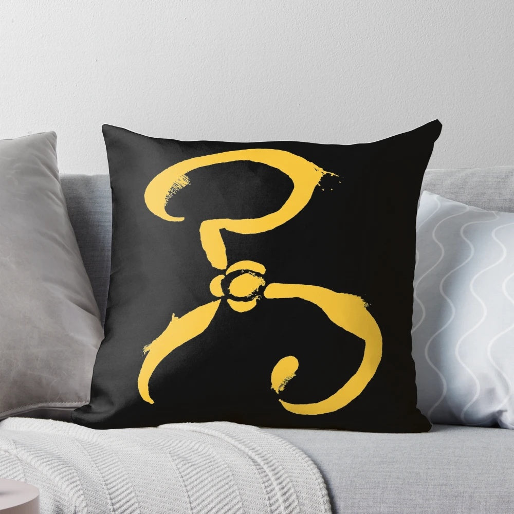 Call of Cthulhu The Yellow Sign Pillow - Featuring the iconic Cthulhu symbol and Lovecraft's cosmic horror themes