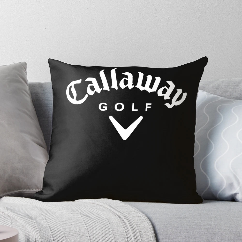 Callaway logo printed on a soft, plush pillow - the perfect home or office decor accent.