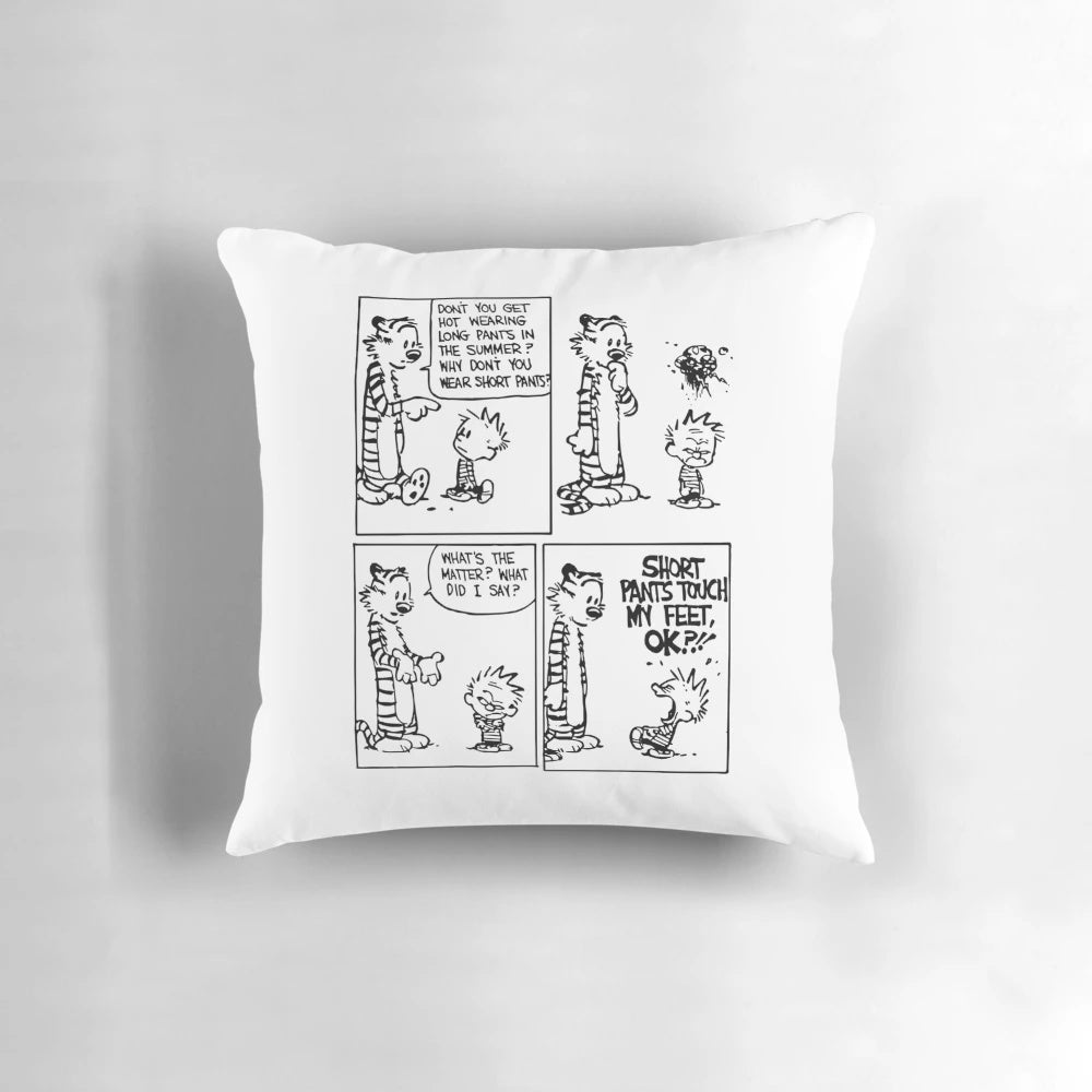 Calvin and Hobbes Essential T-Shirt Pillow - Iconic Cartoon Characters
