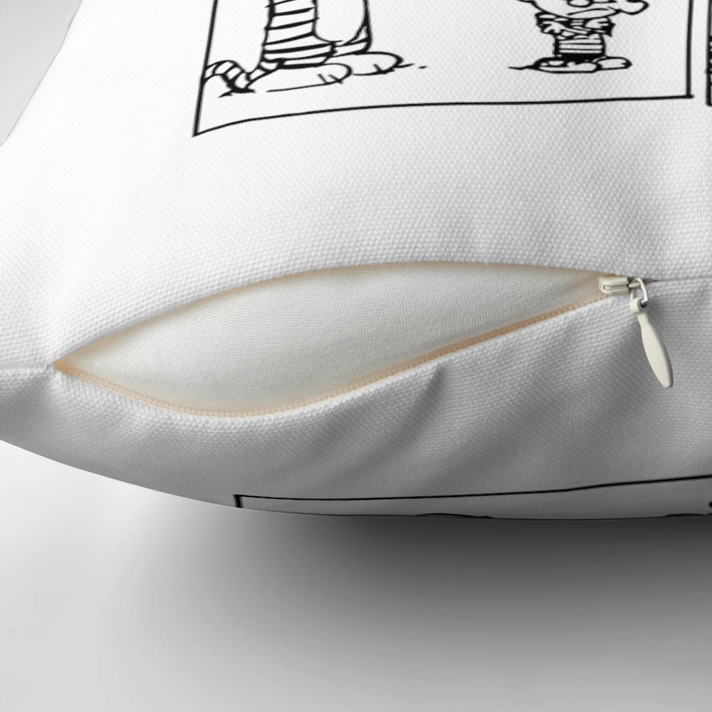 Calvin and Hobbes Essential T-Shirt Pillow - Iconic Cartoon Characters
