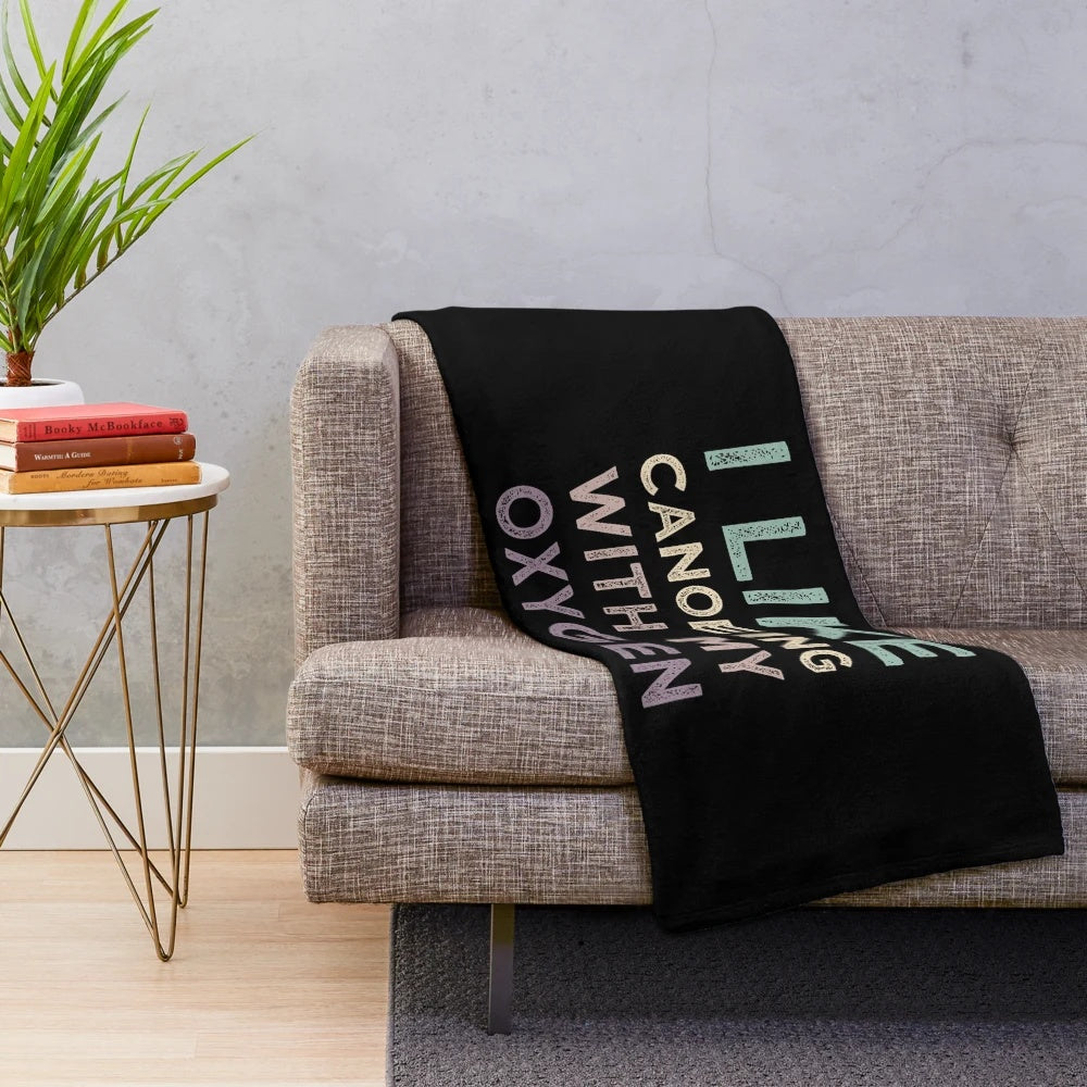 Cozy plush blanket for canoeing and outdoor adventure enthusiasts