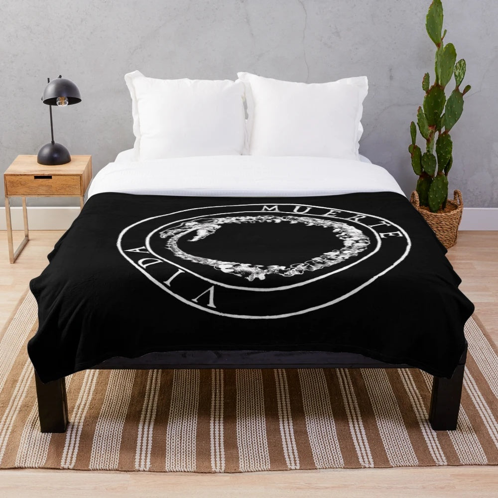 Canserbero Inspired Plush Blanket with Venezuela Rap Music and Death Awareness Themes