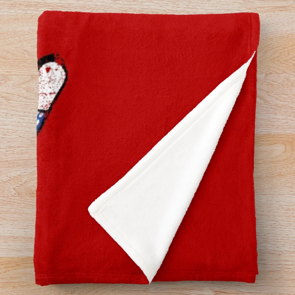 Capsules-inspired plush blanket featuring manga and anime elements