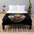 Captain Klay themed plush blanket with basketball and Golden Gate Bridge graphics
