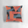 Striking abstract and geometric art pillow design by Rob Colvin