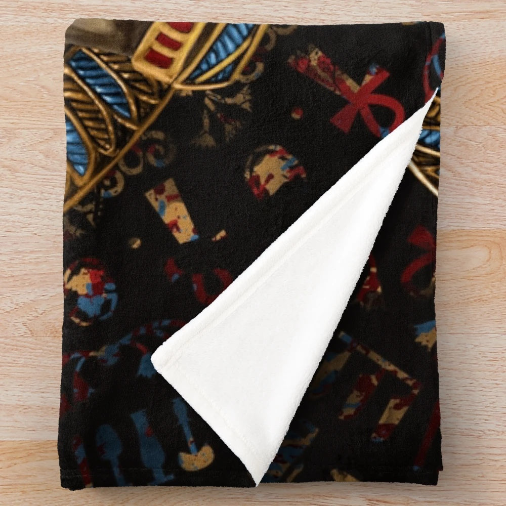 Anubis the Jackal God Plush Blanket