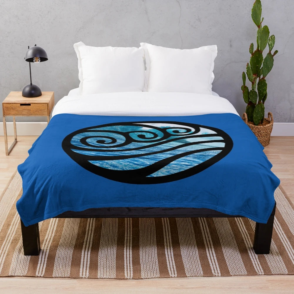 Avatar: The Last Airbender Plush Blanket with Bending Art