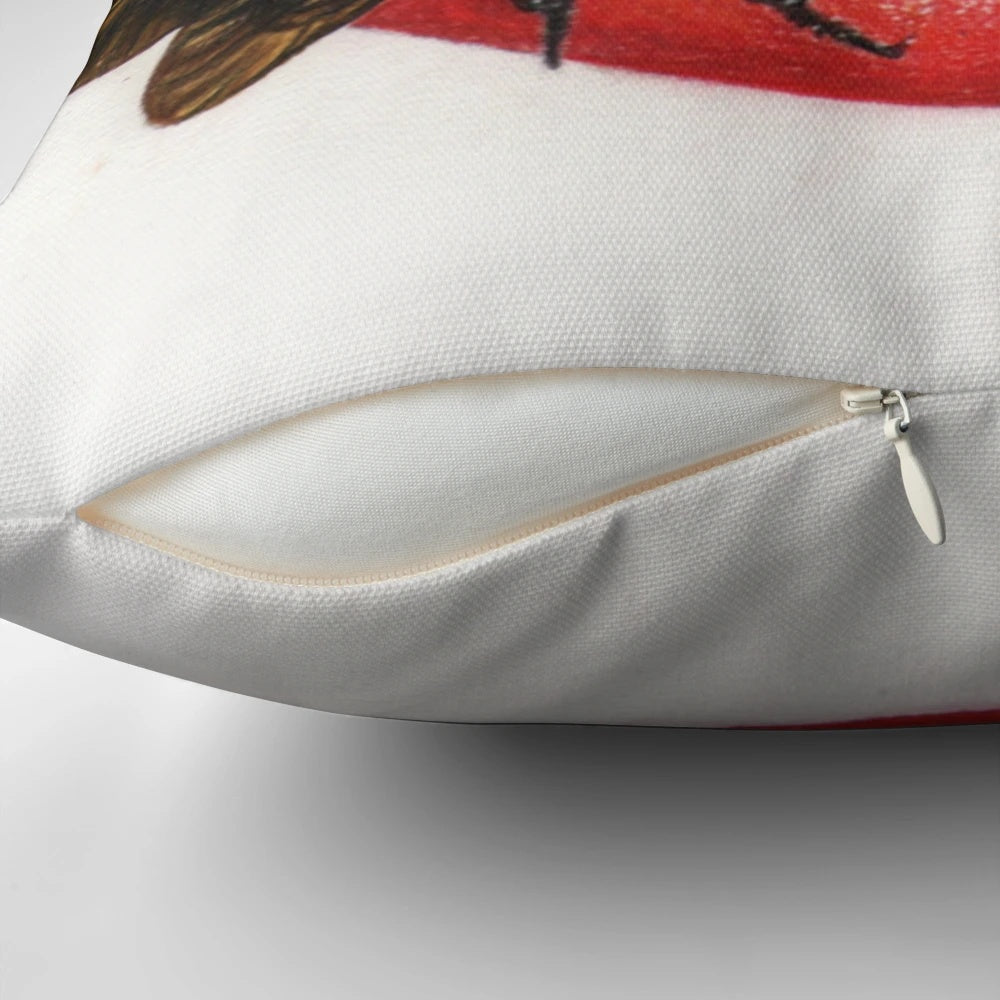 Soft and plush pillow featuring a beautiful bee design