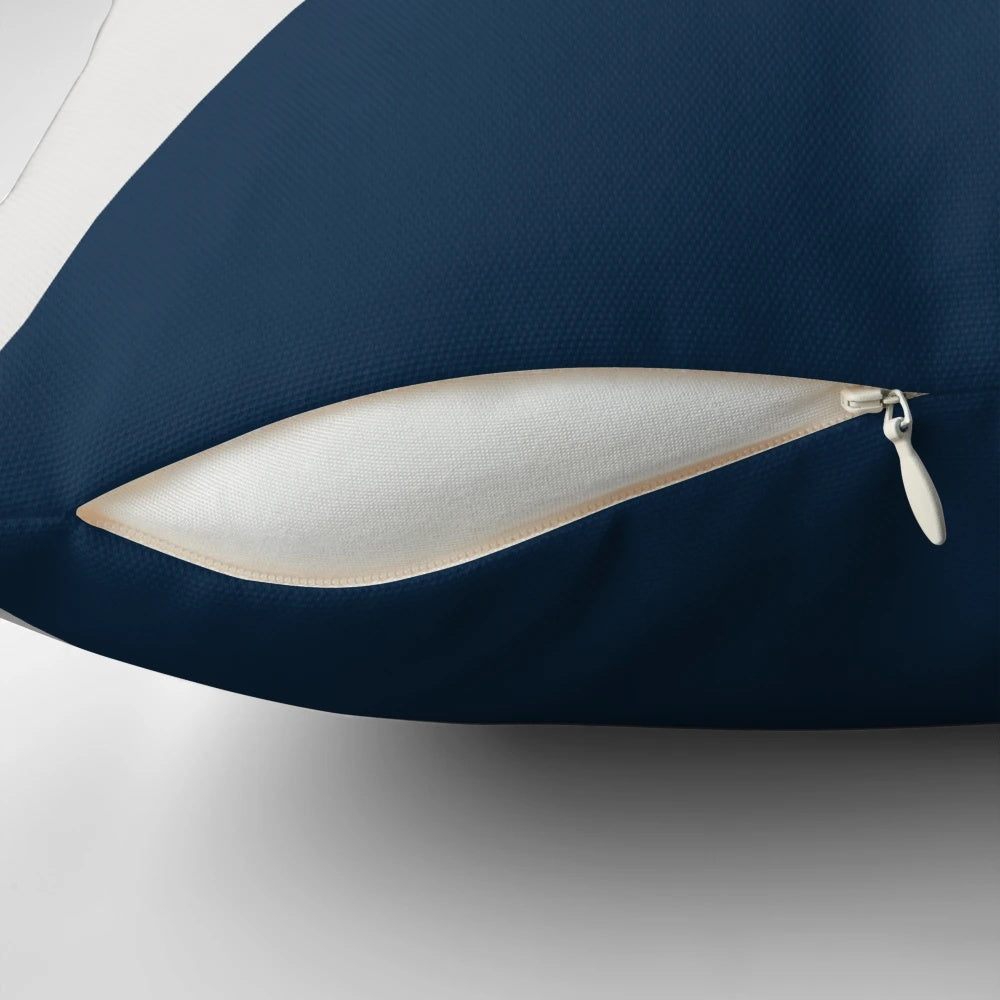 A serene cat landscape pillow featuring a minimalist, abstract cat design against a sunset backdrop.