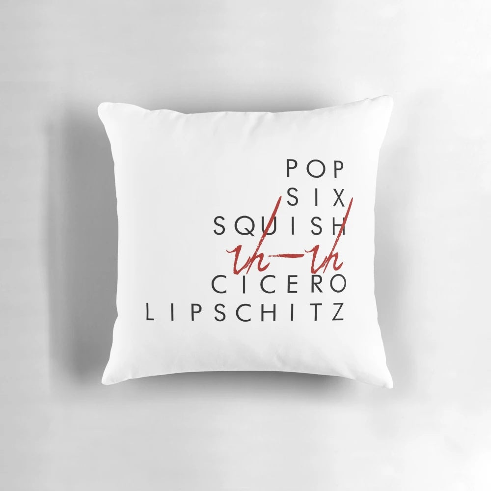 Cell Block Tango Pillow featuring iconic Broadway musical elements
