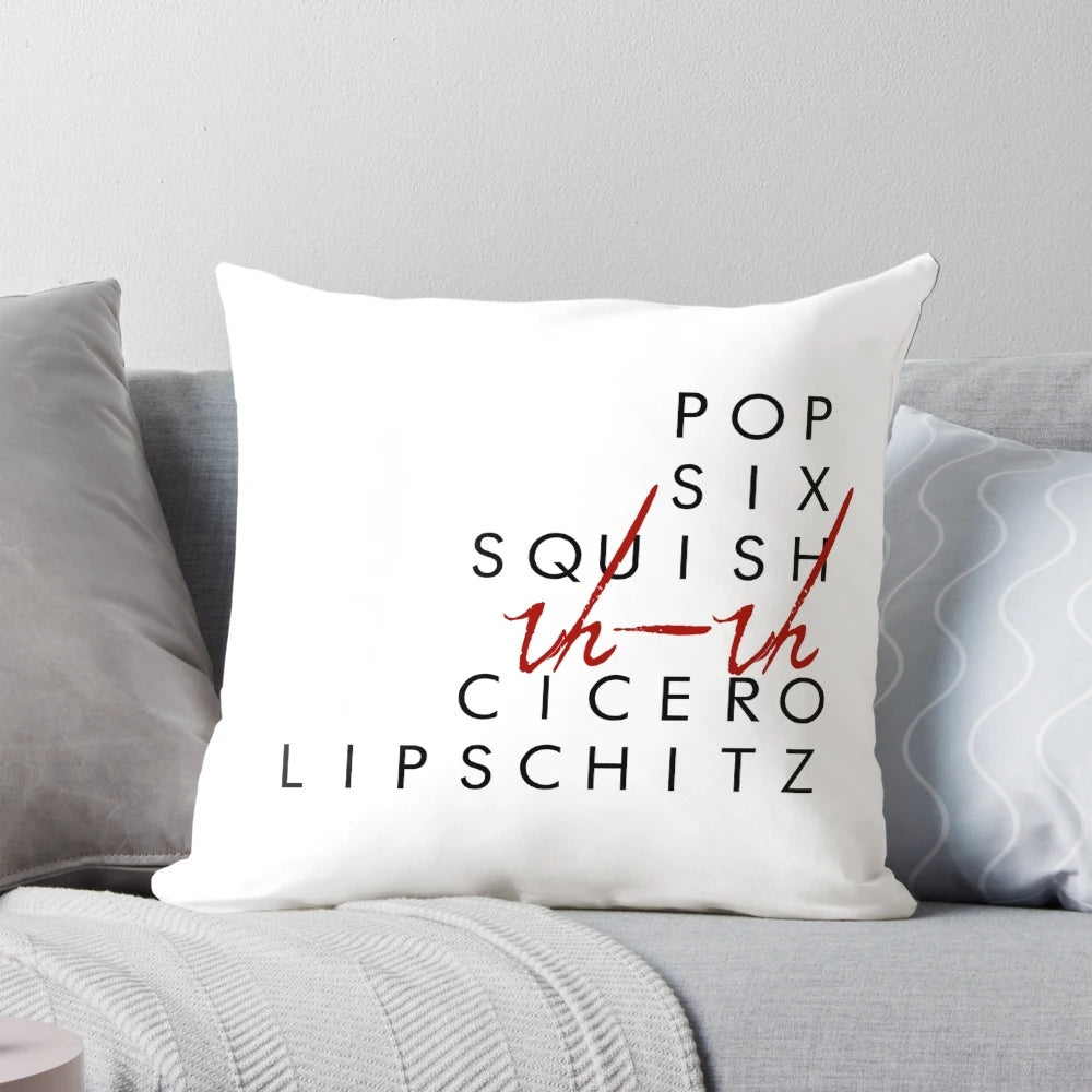 Cell Block Tango Pillow featuring iconic Broadway musical elements