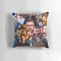 Stylish Chris Evans photo collage pillow