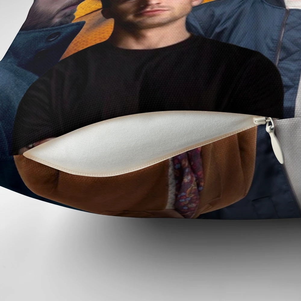 Stylish Chris Evans photo collage pillow