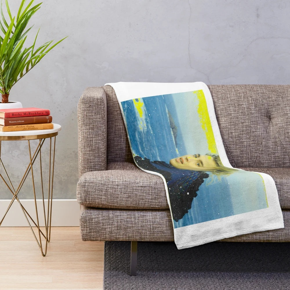 Aesthetic portrait cinema artwork plush blanket