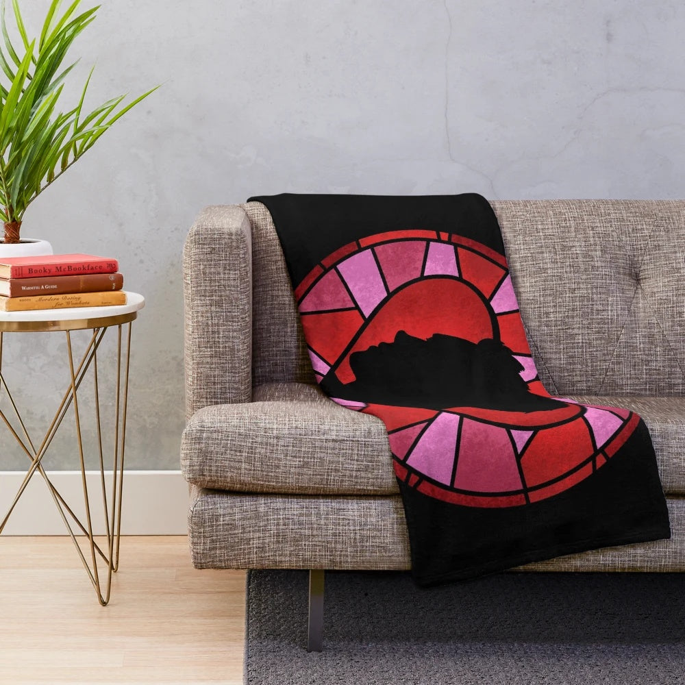 Commander Cullen inspired plush blanket featuring silhouette design
