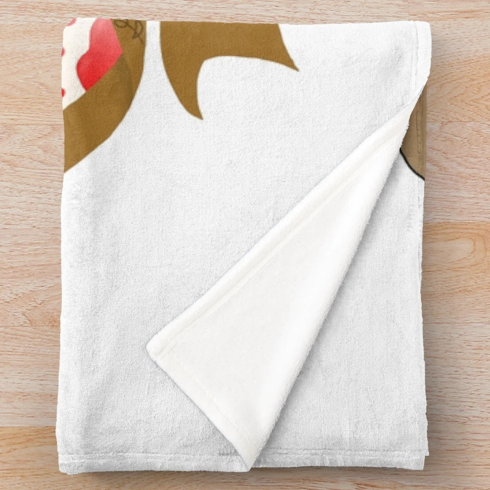 Plush blanket featuring digital art of the Creator and Destroyer from Undertale AU