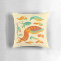 Plush cuttlefish pillow with vibrant tentacles and marine-inspired design
