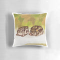 Plush desert rain frog pillow with realistic design