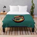 Plush blanket featuring a captivating anime-style illustration of a legendary dragon