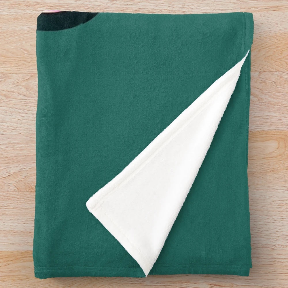Plush blanket featuring a captivating anime-style illustration of a legendary dragon