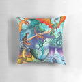 A colorful and whimsical dragon pattern pillow, perfect for fans of the Wings of Fire book series.
