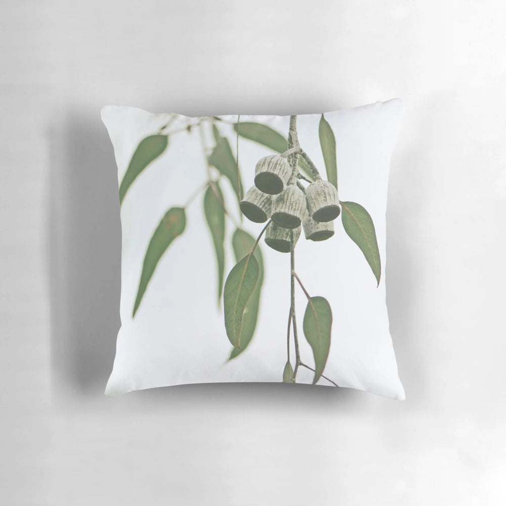 Eucalyptus gum nuts pillow showcasing the natural charm of Australian flora