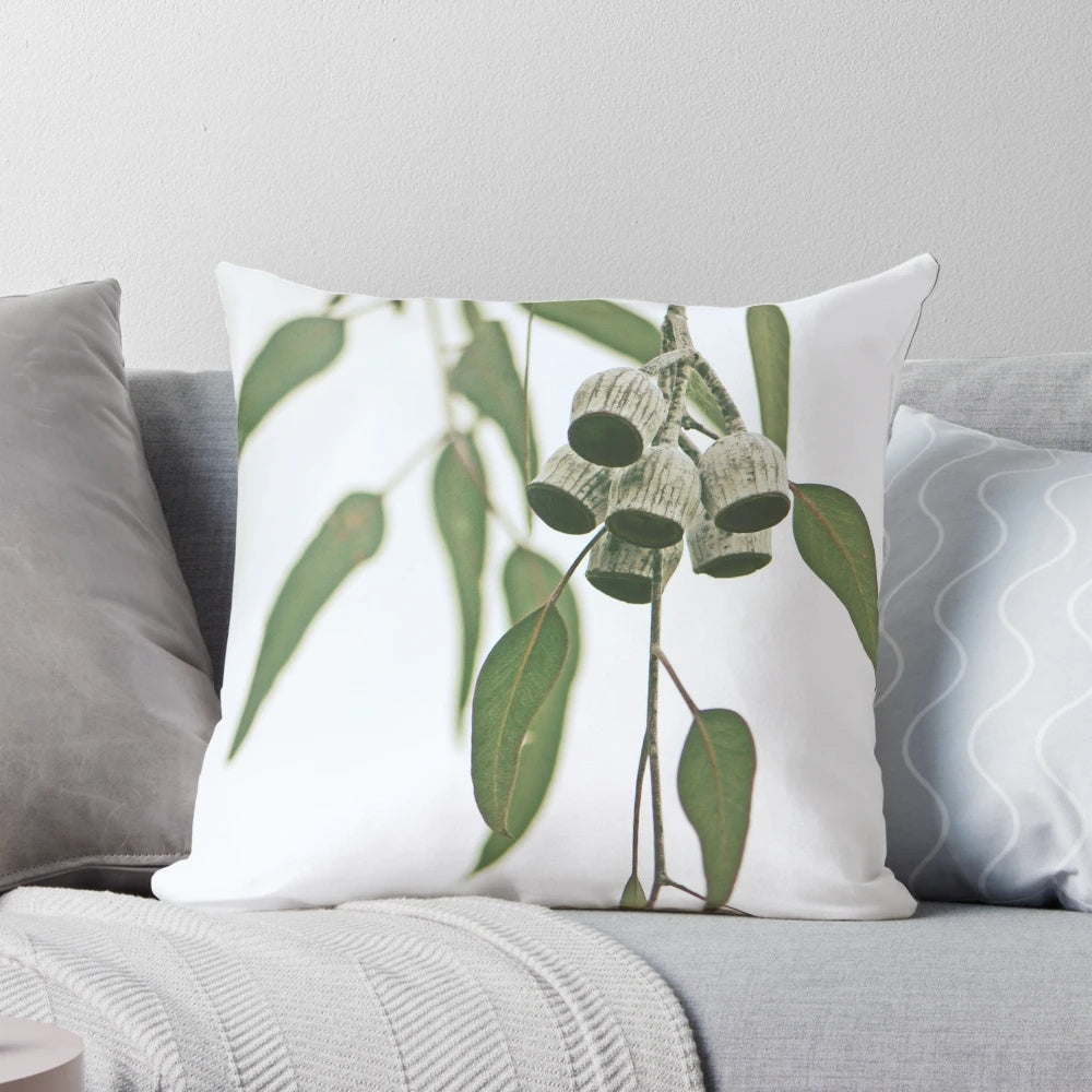 Eucalyptus gum nuts pillow showcasing the natural charm of Australian flora