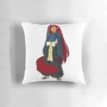 Stylish and vibrant pillow featuring a feline villain character from the world of comics and anime