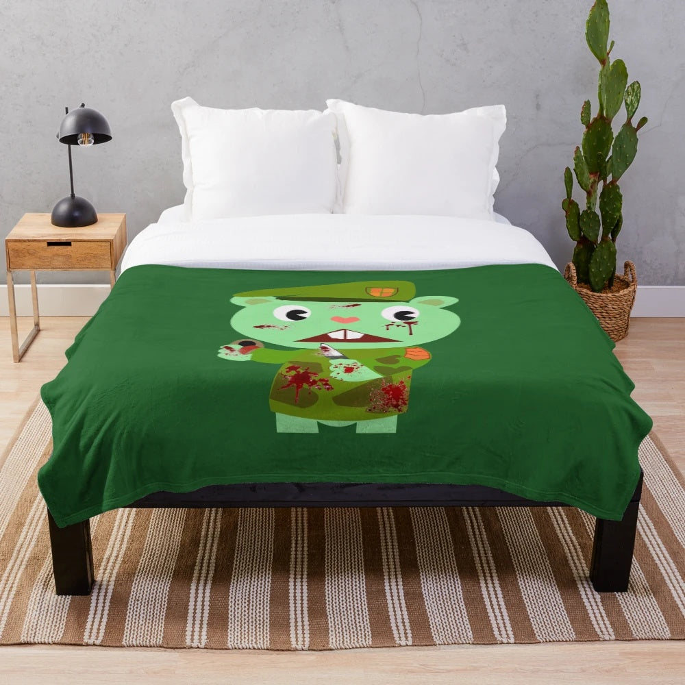 Flippy Plush Blanket from Happy Tree Friends Inspired Design